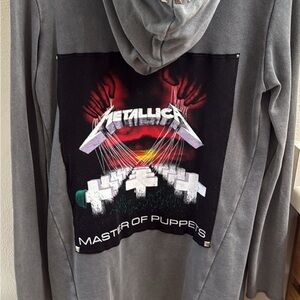 One of a kind custom Metallica cardigan